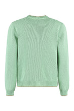 Load image into Gallery viewer, Logo-button cotton cardigan