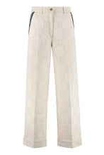 Load image into Gallery viewer, High-rise cotton trousers