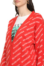 Load image into Gallery viewer, All-over logo oversize cardigan