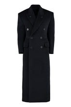 Load image into Gallery viewer, Wool blend double-breasted coat