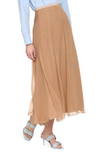Load image into Gallery viewer, Silk midi skirt