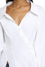 Load image into Gallery viewer, Asymmetric cotton shirt