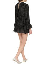 Load image into Gallery viewer, Polka-dot print silk mini dress