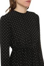 Load image into Gallery viewer, Polka-dot print silk mini dress