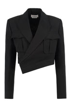 Load image into Gallery viewer, Wool-cotton blend blazer