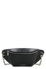 Load image into Gallery viewer, Biker leather belt bag with logo