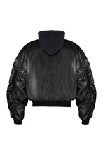 Load image into Gallery viewer, Leather bomber jacket