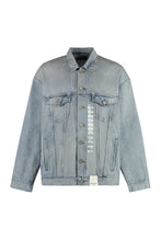 Load image into Gallery viewer, Size Sticker denim jacket
