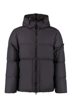 Load image into Gallery viewer, Hooded full-zip down jacket