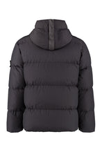 Load image into Gallery viewer, Hooded full-zip down jacket