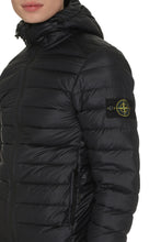 Load image into Gallery viewer, Hooded techno fabric down jacket