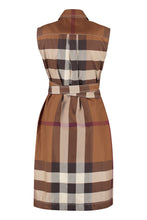 Load image into Gallery viewer, Checked cotton shirtdress