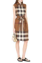 Load image into Gallery viewer, Checked cotton shirtdress