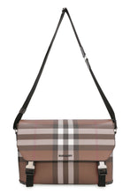 Load image into Gallery viewer, Check and leather briefcase