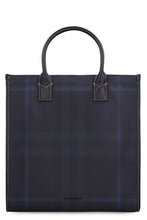 Load image into Gallery viewer, Exaggerated check motif tote bag