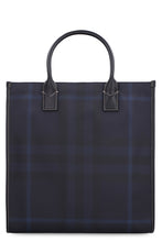 Load image into Gallery viewer, Exaggerated check motif tote bag