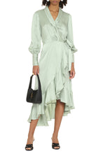 Load image into Gallery viewer, Silk wrap-dress