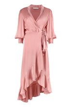 Load image into Gallery viewer, Silk wrap-dress