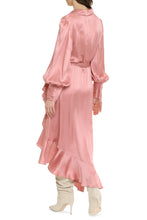 Load image into Gallery viewer, Silk wrap-dress