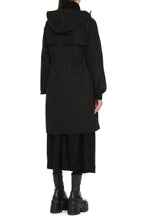 Load image into Gallery viewer, Hooded techno fabric raincoat