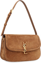 Load image into Gallery viewer, Solferino Media Suede shoulder bag