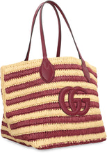 Load image into Gallery viewer, Raffia shopper bag