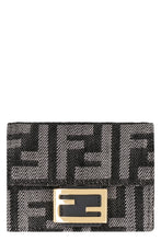 Load image into Gallery viewer, Micro Baguette wallet in jacquard FF denim effect