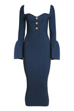 Load image into Gallery viewer, Ribbed knit midi dress