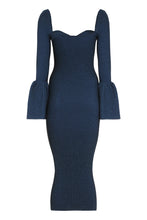 Load image into Gallery viewer, Ribbed knit midi dress