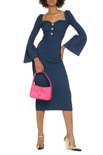 Load image into Gallery viewer, Ribbed knit midi dress