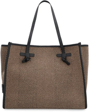 Load image into Gallery viewer, Marcella Herringbone fabric tote