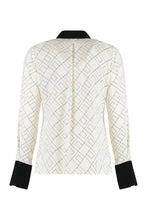 Load image into Gallery viewer, Shirt in georgette with bi-color print