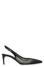 Load image into Gallery viewer, Mesh slingback pumps