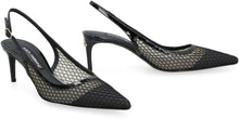 Load image into Gallery viewer, Mesh slingback pumps