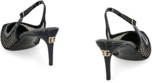Load image into Gallery viewer, Mesh slingback pumps