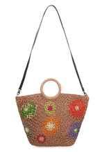 Load image into Gallery viewer, Daddy Fleur M raffia handbag