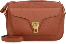 Load image into Gallery viewer, Beat Ostrich leather crossbody bag