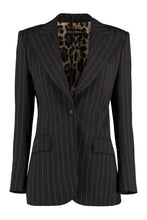Load image into Gallery viewer, Wool pinstripe blazer
