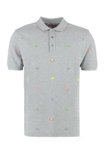 Load image into Gallery viewer, Embroidered cotton piqué polo shirt