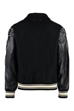 Load image into Gallery viewer, Wool bomber jacket with patch
