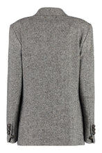 Load image into Gallery viewer, Knitted double-breasted blazer
