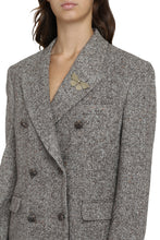 Load image into Gallery viewer, Knitted double-breasted blazer