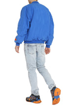 Load image into Gallery viewer, Cotton-linen blend bomber jacket