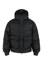 Load image into Gallery viewer, Hooded full-zip down jacket