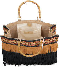 Load image into Gallery viewer, Ibiza raffia tote bag