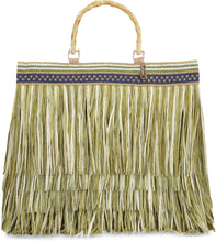 Load image into Gallery viewer, Ibiza raffia tote bag