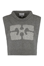 Load image into Gallery viewer, Cropped wool vest