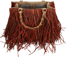 Load image into Gallery viewer, Lampione raffia tote bag