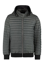Load image into Gallery viewer, Hooded full-zip down jacket