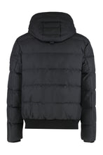 Load image into Gallery viewer, Cloud bomber jacket with lambskin finishes